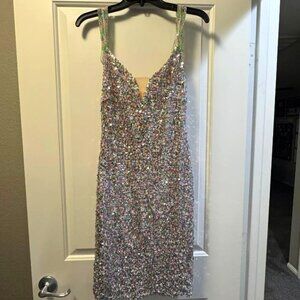 Multi Color Sequin Dress